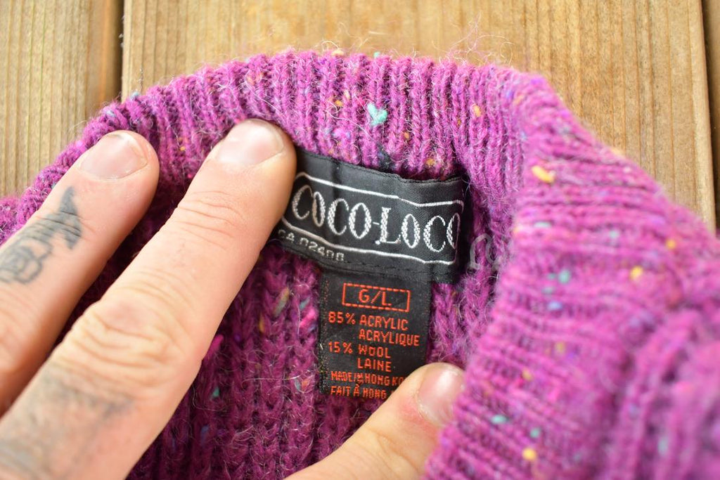 Vintage 1990s Coco Loco Wool Knit Sweater Mens L