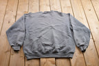 Vintage 1990s Jerzees Blank Grey Crewneck Sweatshirt