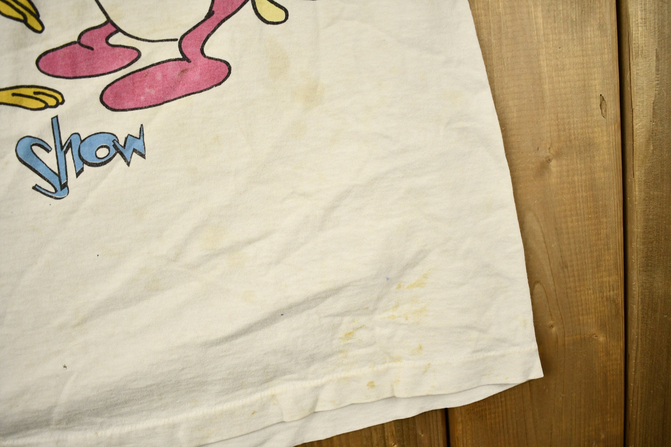 Vintage 1990s The Ren & Stimpy Show Cartoon Promo T-Shirt