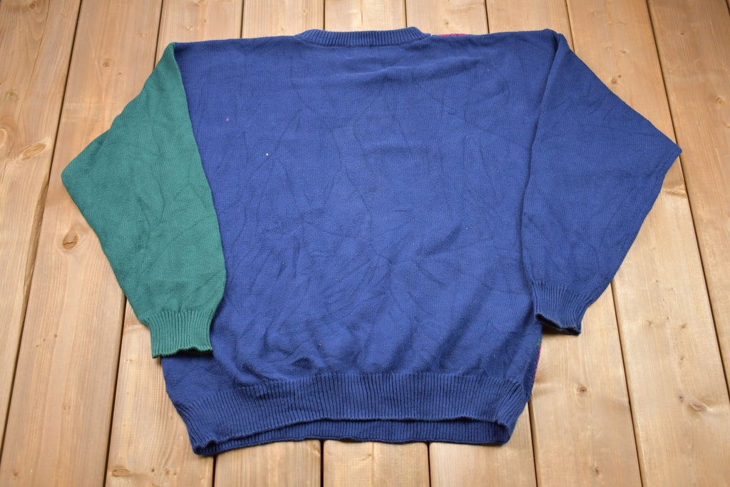 Vintage 1990s Izod Embroidered Logo Knitted Sweater