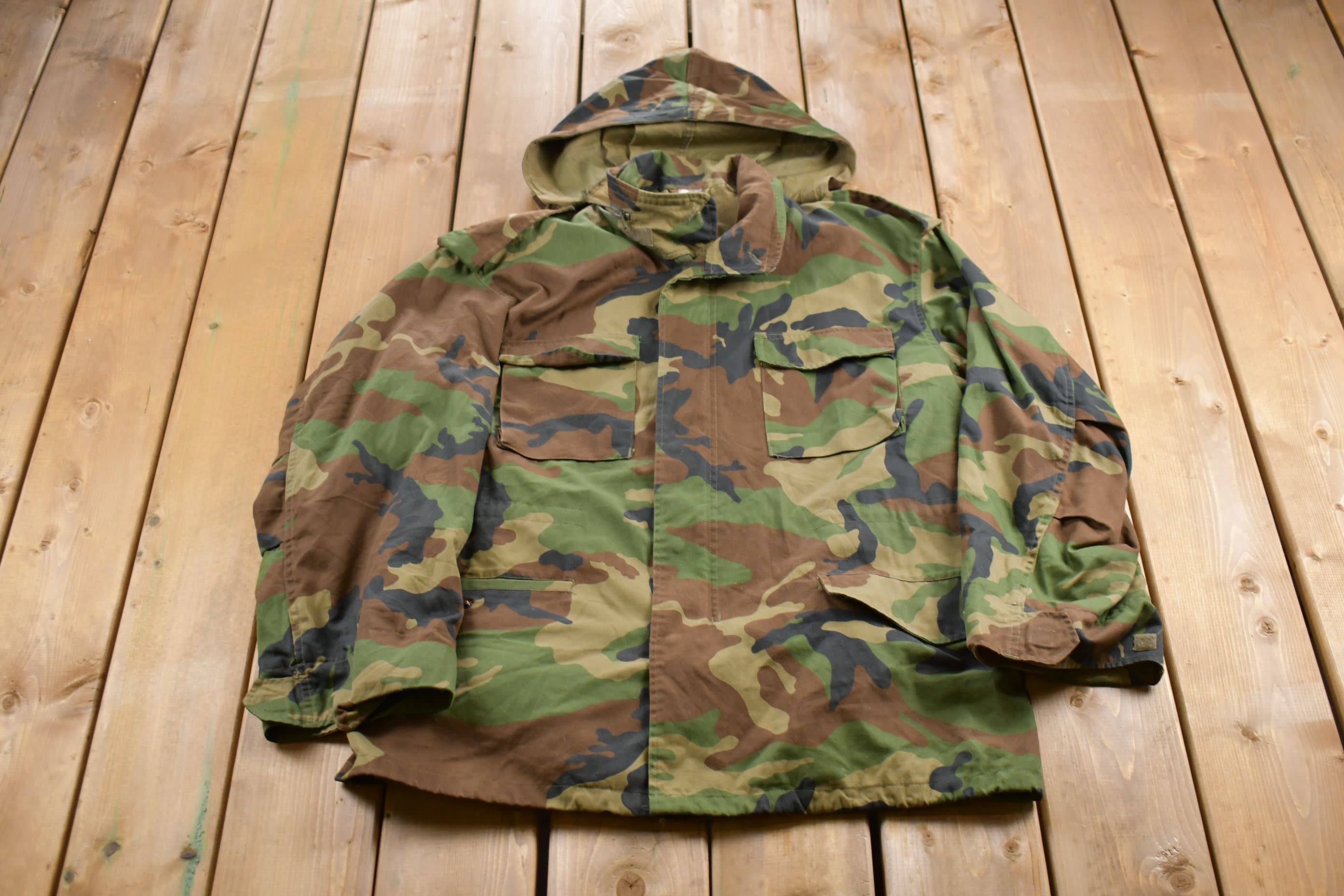 Vintage 1990s Military Camo Jacket