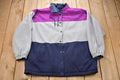 Vintage 1990s Striped Button Up Lined Sweatshirt