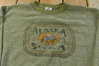 Vintage Y2K Prairie Mountain Alaska Crewneck Sweatshirt Mens 2XL / Travel Destination Tourist Sweater / Animal Bear Wildlife