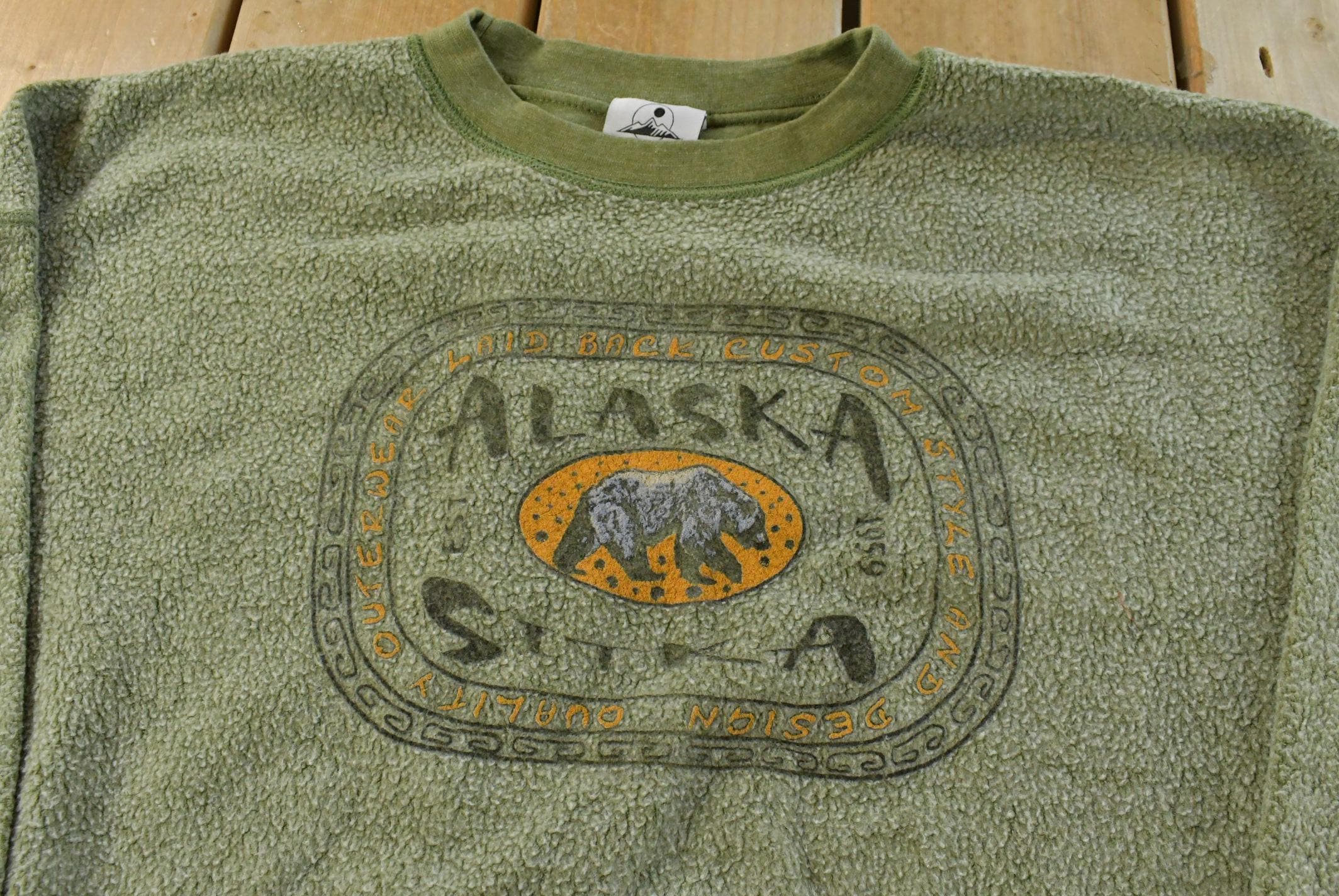 Vintage Y2K Prairie Mountain Alaska Crewneck Sweatshirt Mens 2XL / Travel Destination Tourist Sweater / Animal Bear Wildlife