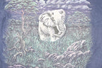 Vintage 1990s Toledo Embroidered Elephant Souvenir Travel T-Shirt Men's M