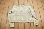 Vintage 1990s Liz Wear Striped Knit Sweater