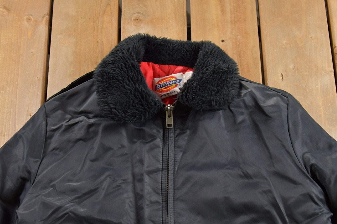 Vintage 1980s Dickies Puffer Jacket / Goose Down Fill / Vintage Bubble Jacket / Winter / Streetwear / 80s Dickies