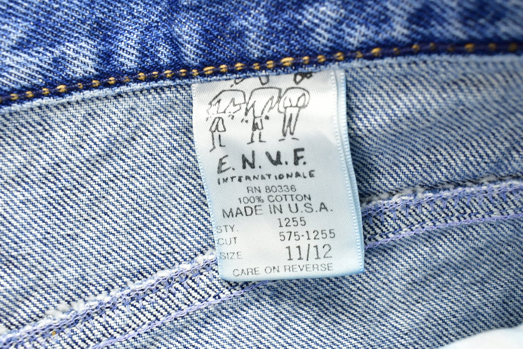 Vintage 1990s Enuf International Women's Jean Skirt Size 11