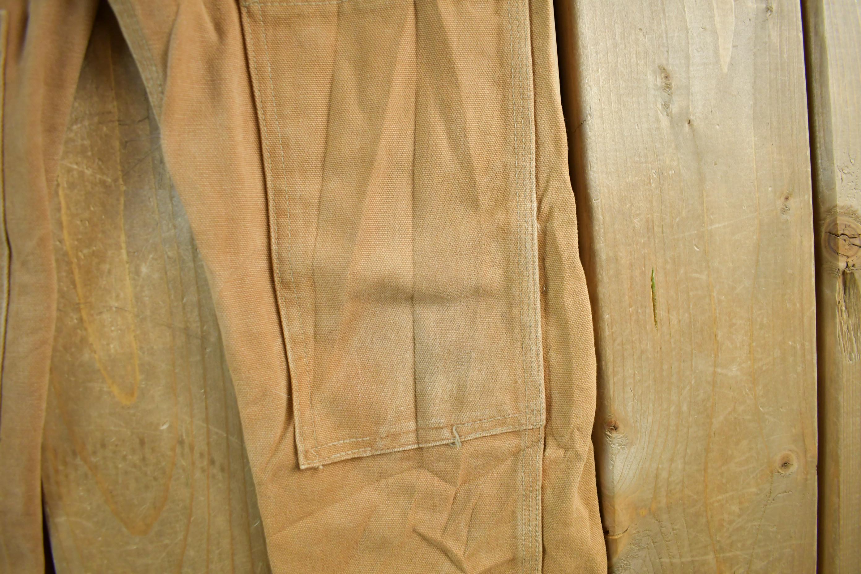 Vintage 1990s Carhartt Double Knee Canvas Overalls Youth Size 25 x 19