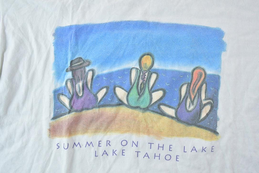Vintage 1990s Lake Tahoe Summer Souvenir T-Shirt