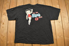 Vintage 1990s Kiss Me Now Betty Boop Cartoon Promo T-Shirt