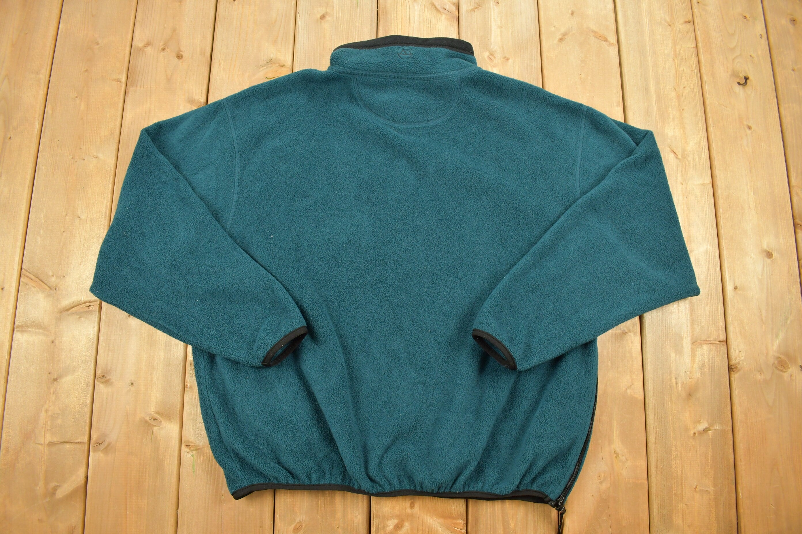 Vintage 1990s Big Manistee River Fleece Zip Up Sweater