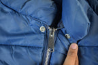 Vintage 80s Blue Nylon Puffer Jacket - Men's Medium