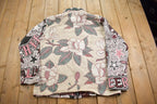 Vintage 1990s Knitted Print Light Jacket - XL