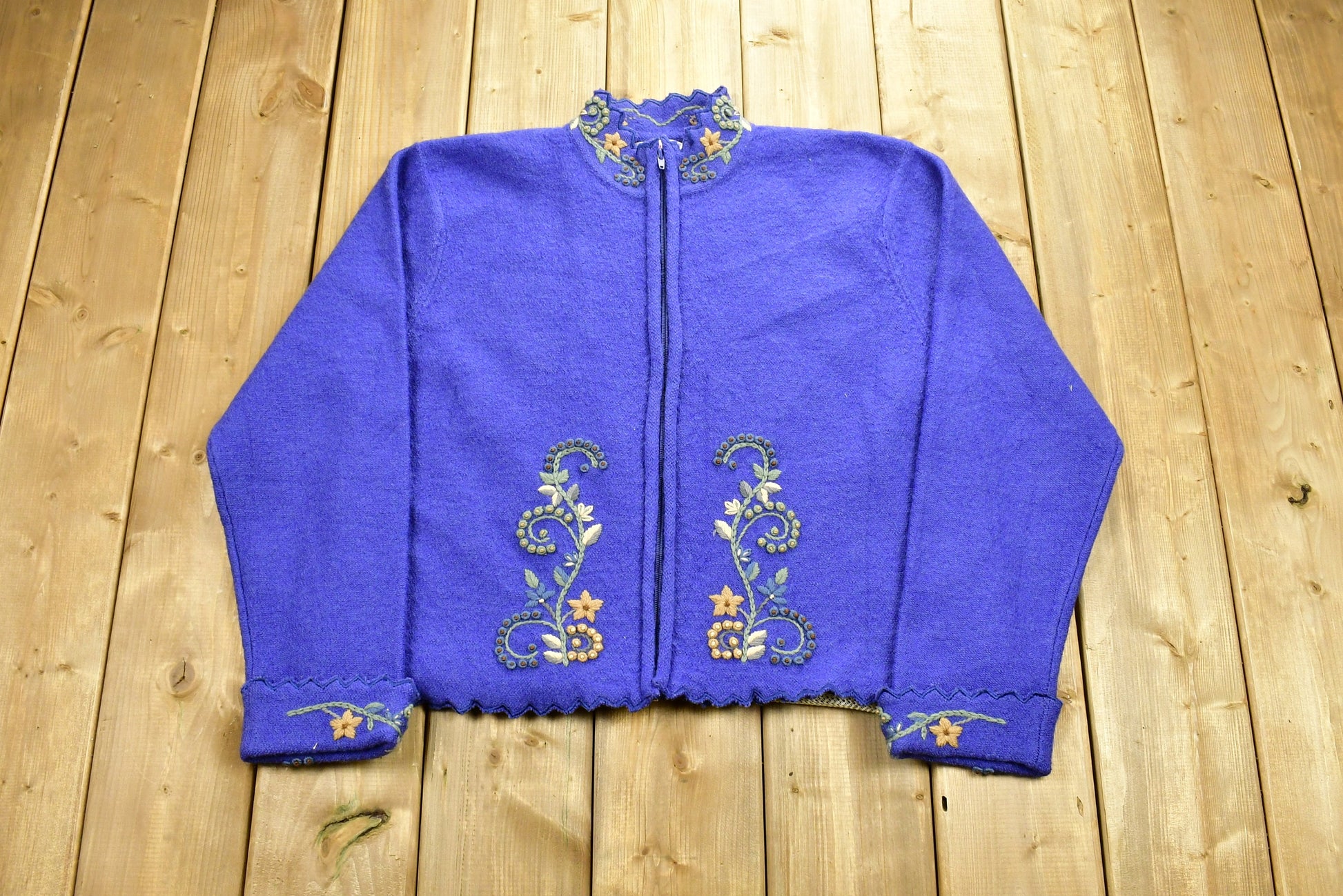 Vintage 1980's 100% Wool Knit Sweater