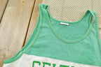 Vintage 1990s Boston Celtics NBA Basketball Nutmeg Mills Graphic Tank Top T-Shirt Mens M