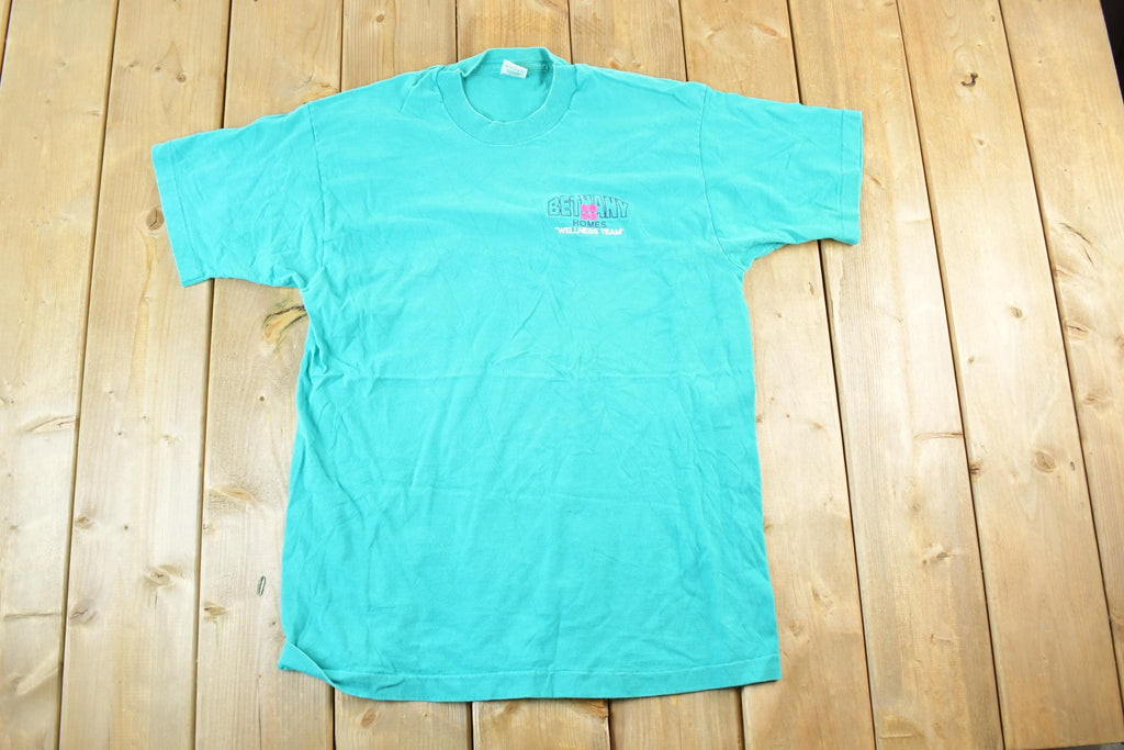 Vintage 1990s Bethany Homes Wellness Tee Souvenir T-Shirt Mens M