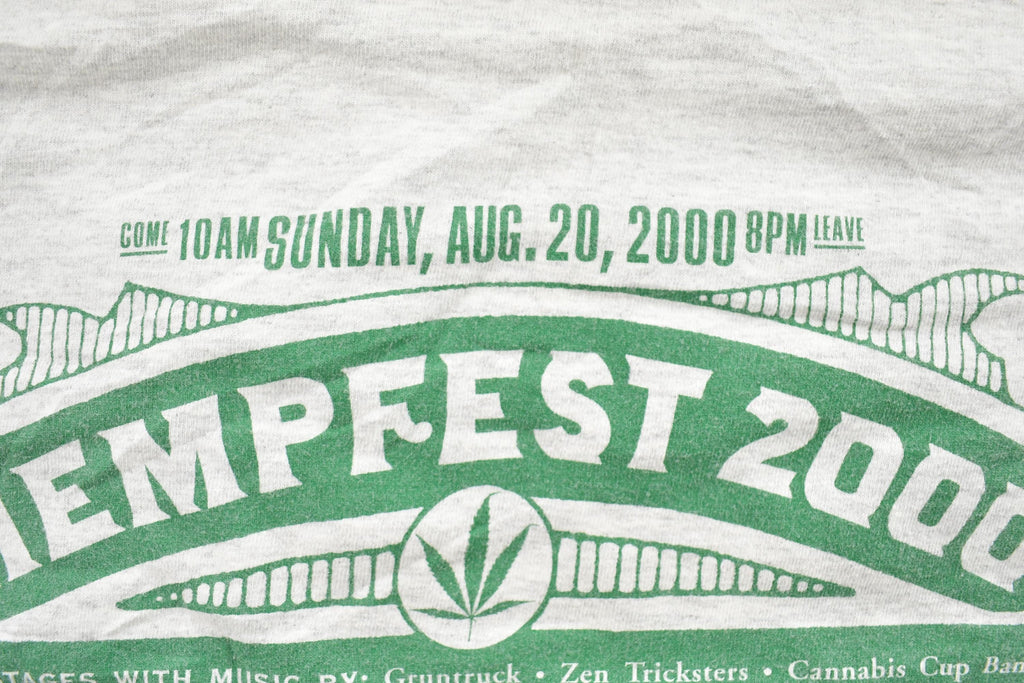 Vintage 2000 Hempfest 2000 Vote Hemp Graphic T-Shirt