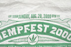 Vintage 2000 Hempfest 2000 Vote Hemp Graphic T-Shirt