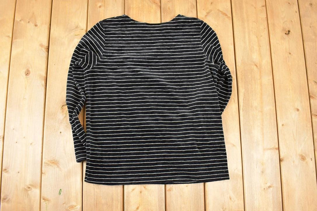 Vintage 1990s Chaus Sport Striped Crewneck Shirt Women's M