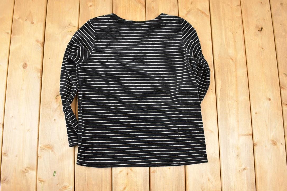 Vintage 1990s Chaus Sport Striped Crewneck Shirt Women's M