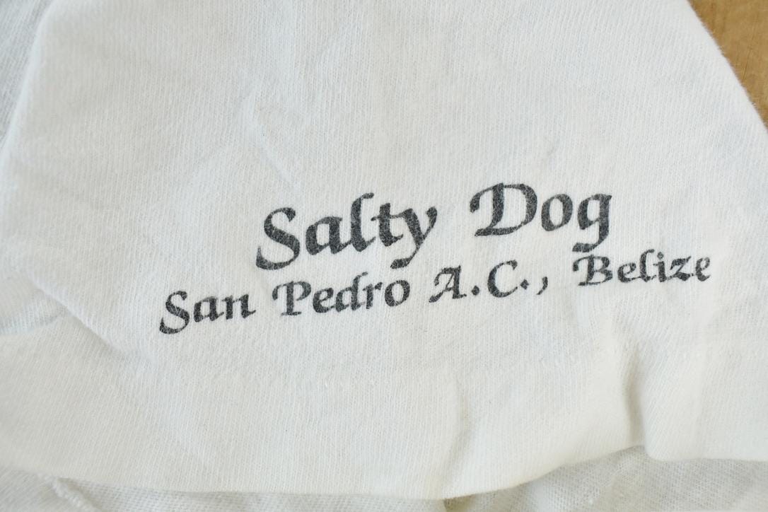 Vintage 1990s Salty Dog Alphabet Single Stitch Graphic Print T-Shirt