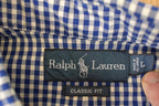 Vintage 1990s Ralph Lauren Polo Plaid Button Up Shirt Men's L