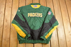 Vintage 1990s Green Bay Packers NFL Wind Breaker Jacket