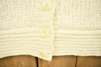 Vintage 1990s Knitted Blank Cardigan Sweater