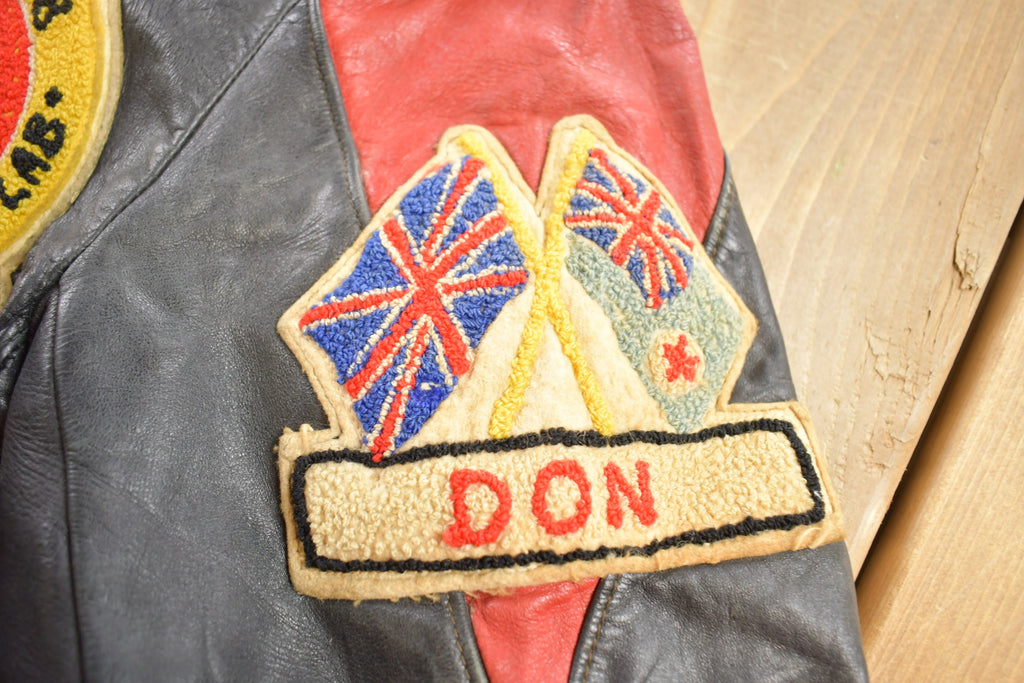 Vintage 1950s CPLS Basketball Club Leather Jacket