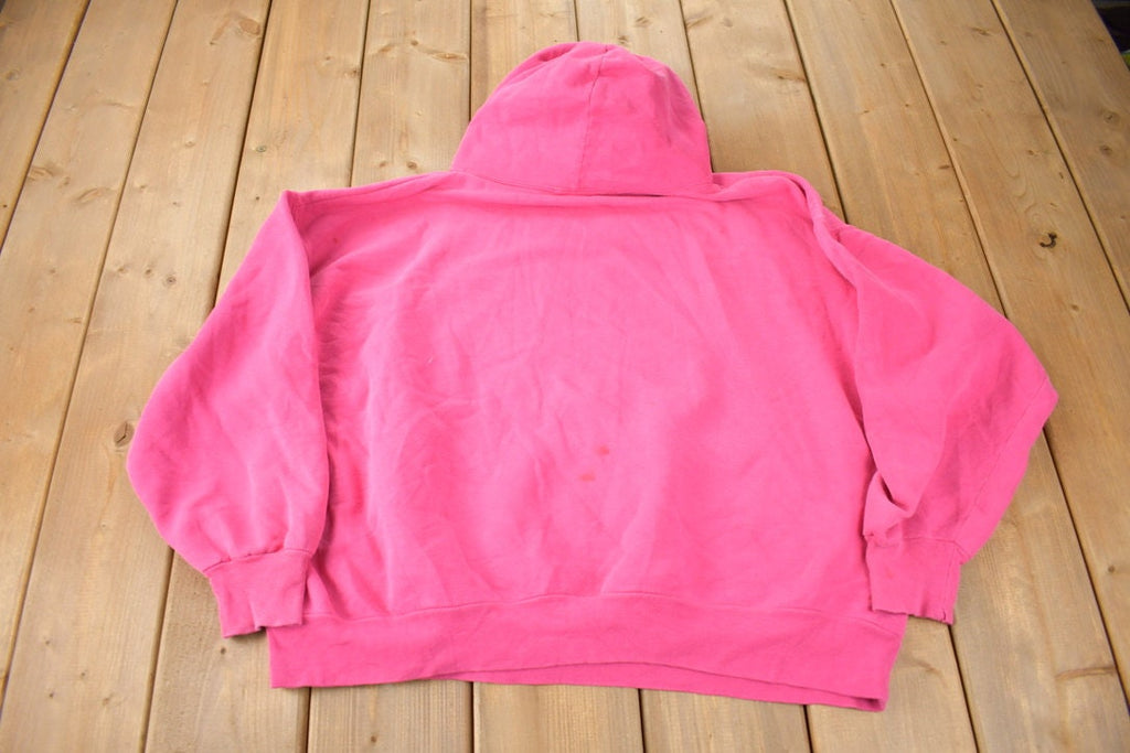 Vintage Y2K New York City NYC Pink Embroidered Hoodie