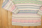 Vintage 1990s Heartworks Aztec Graphic Knitted Sweater