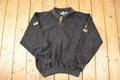 Vintage 1990s SDI Golfing Quarter Button Fleece Collared Sweatshirt Mens L
