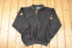 Vintage 1990s SDI Golfing Quarter Button Fleece Collared Sweatshirt Mens L