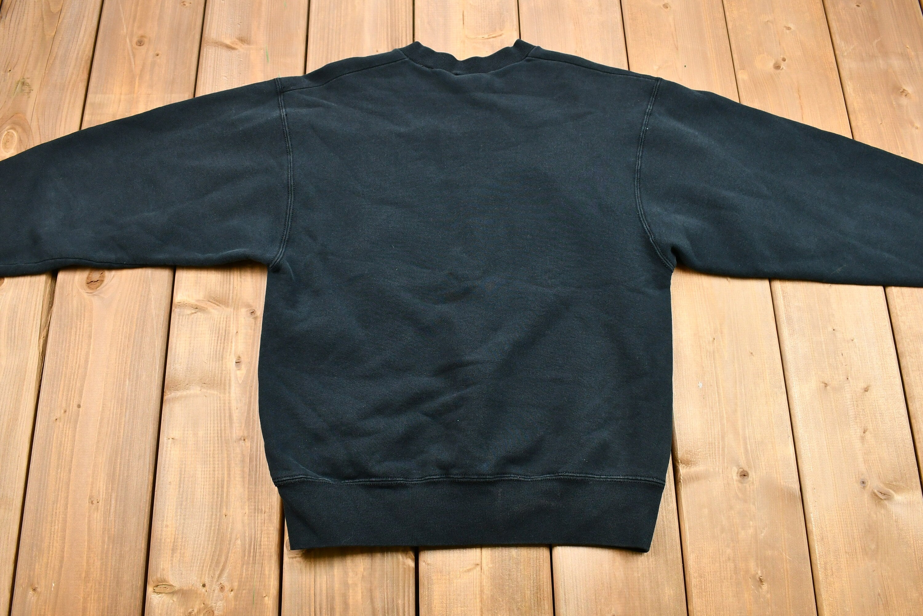 Vintage 1990s Heart Print Calico Patchwork Crewneck Sweatshirt