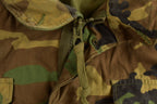 Vintage 1990s Military Camo Button Up Jacket