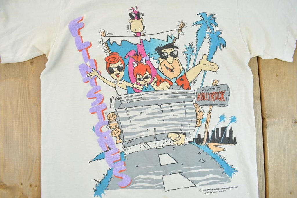 Vintage 1985 The Flintstones Double Sided Cartoon Promo T-Shirt