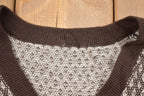 Vintage Knitted V Neck Sweater