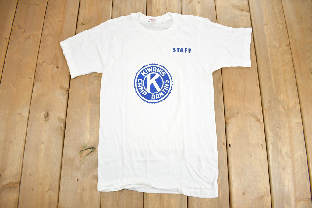 Vintage 1980s Kiwanis Camp Banting Staff T Shirt