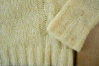 Vintage 1990s Mont Blanc hand Loomed Knit US Olympic Teams Sweater V neck Sweater