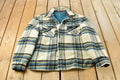 Vintage 1980s Lined Flannel Shirt Jacket Men's Large /
