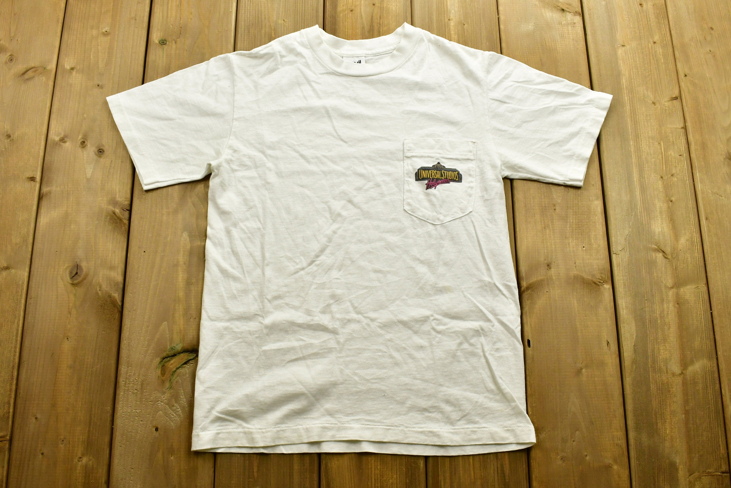 Vintage 1990s Universal Studios Hollywood Pocket T-Shirt