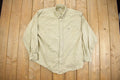 Vintage 1990s Eddie Bauer Embroidered Logo Button Up