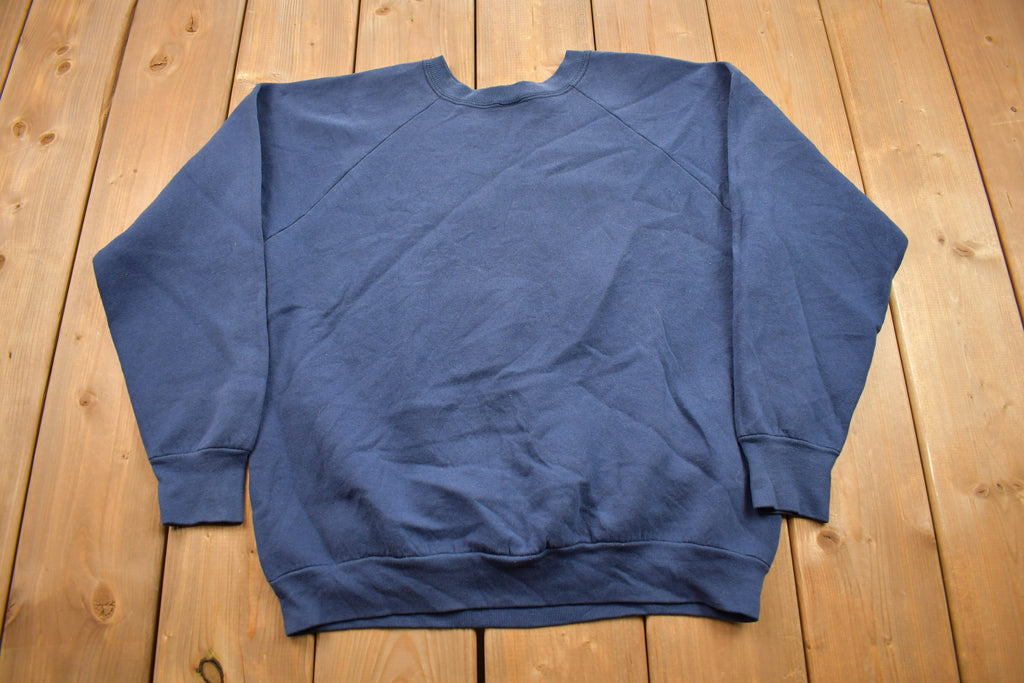Vintage 1980s United States Navy Graphic Raglan Crewneck