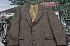 Vintage Harris Tweed Hand Woven Scottish Wool Button Up Blazer Jacket
