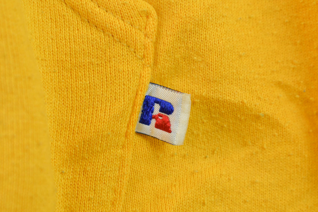 Vintage 1990s Russel Athletic Yellow Hoodie