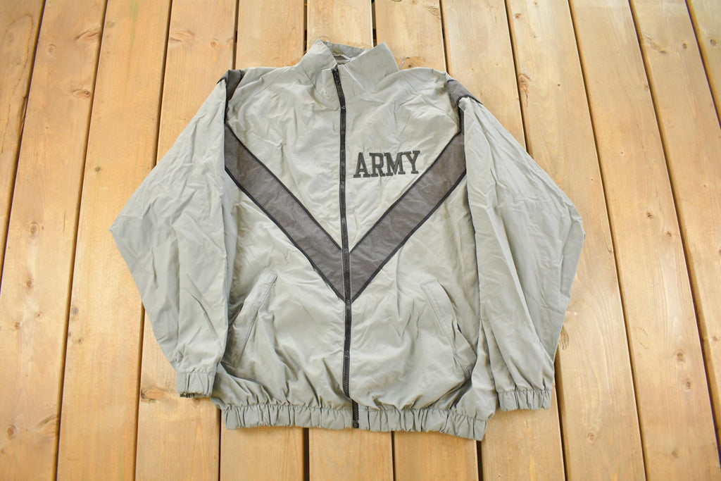 Vintage 1990s Army Fitness Windbreaker Jacket Men's XL