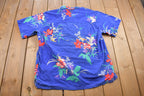 Vintage 1990s B.S.R Tropical Floral Button Up Shirt