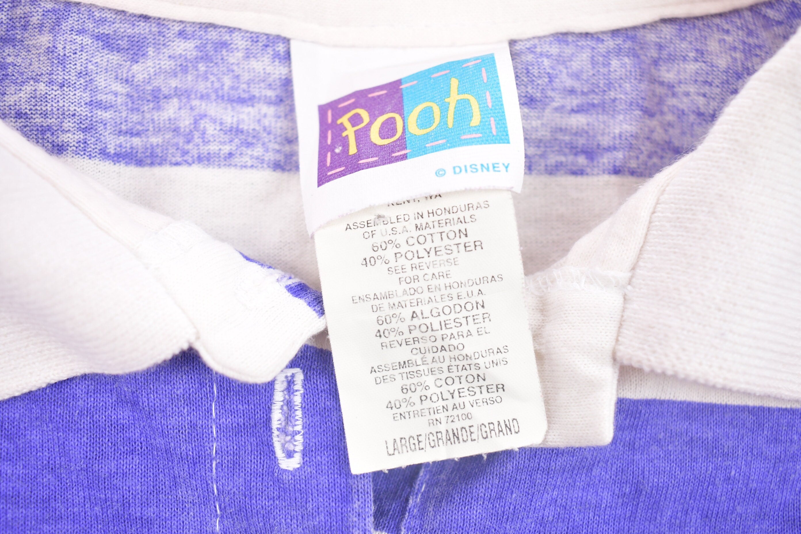 Vintage 1990s Disney Winnie the Pooh Collared Graphic Shirt