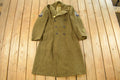 Vintage 1940s WWII Era Military Wool Trench Coat Men's M